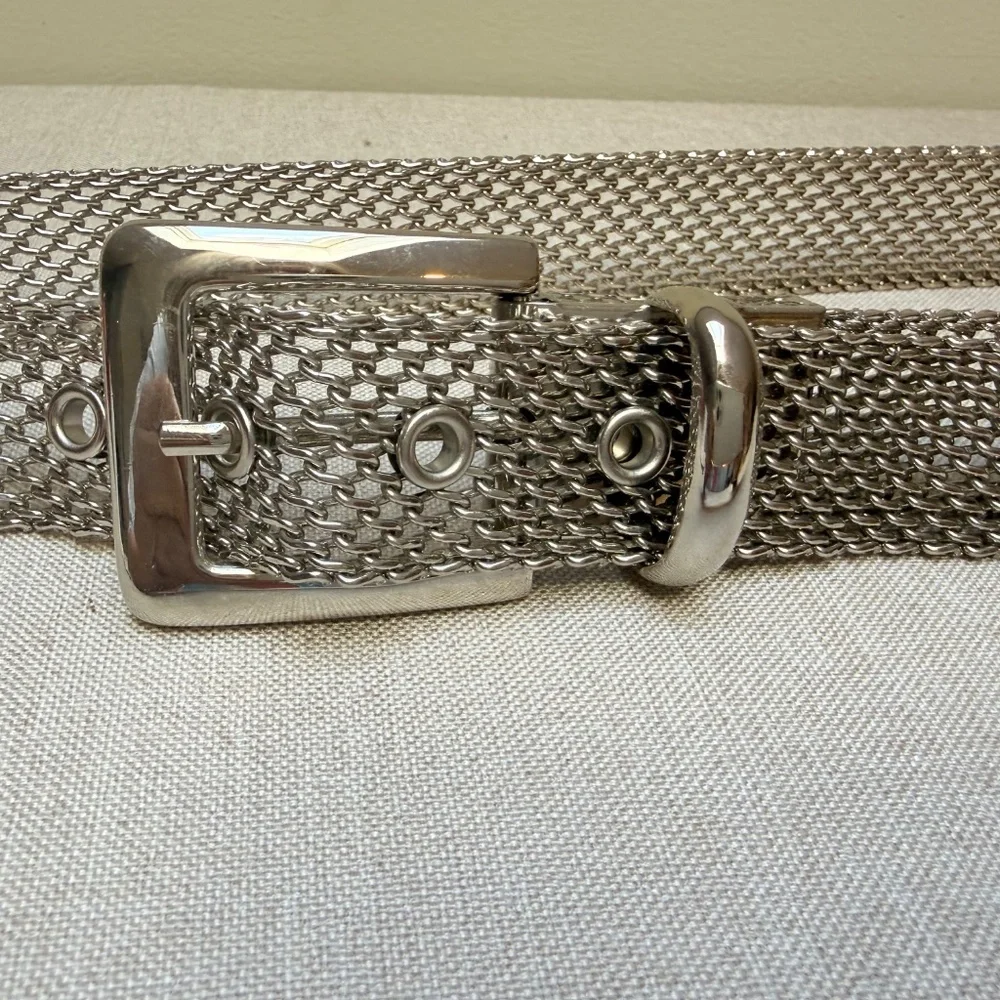 Silver Mesh Chain Belt Size Medium